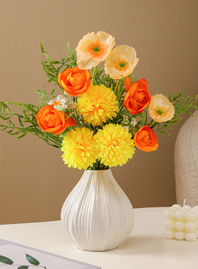 仿真花装饰品餐桌花束摆件