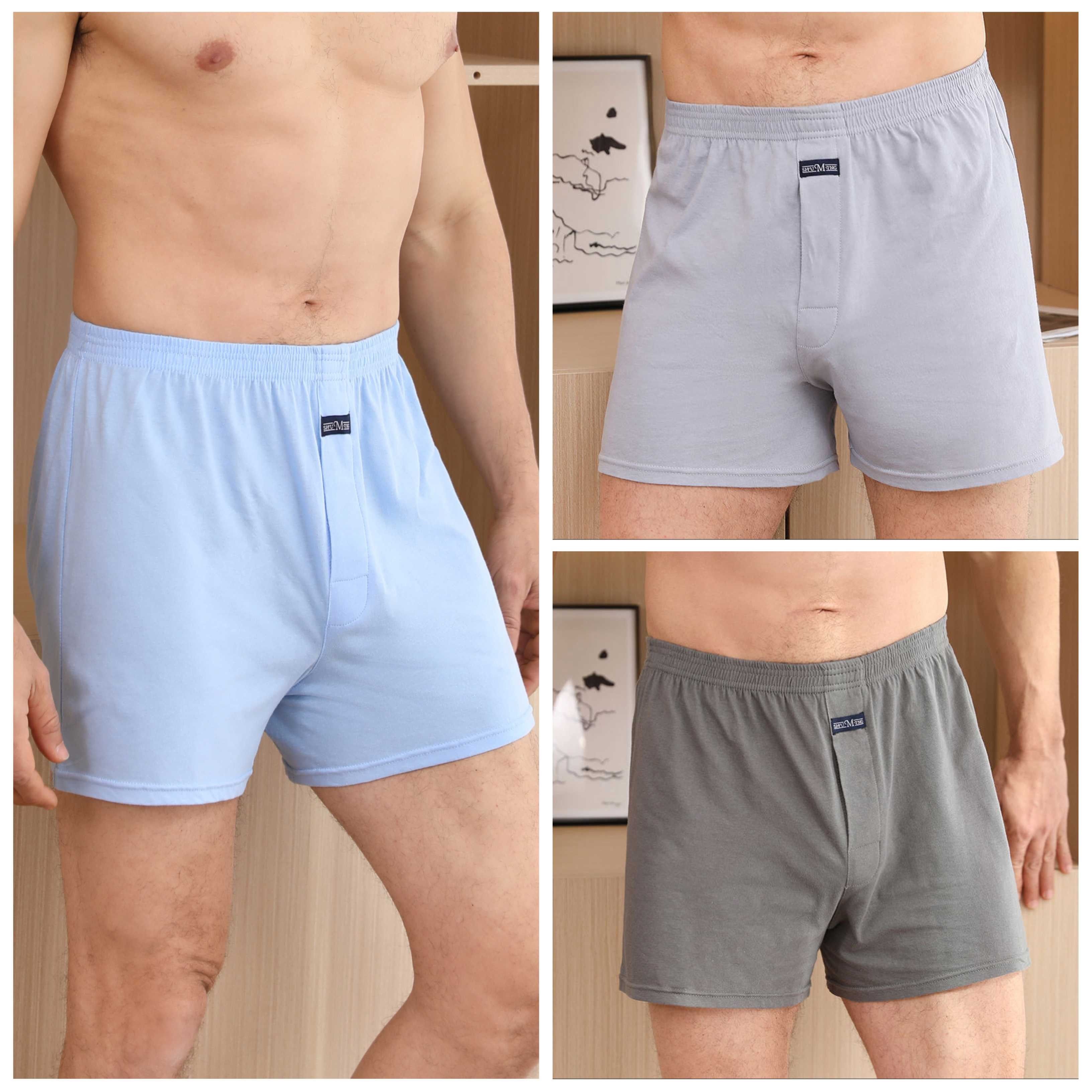 男士宽松阿罗裤薄款纯色平角内裤纯棉短裤睡裤高腰中老年内裤透气,淘宝优惠券,粉丝福利购,淘宝优惠卷