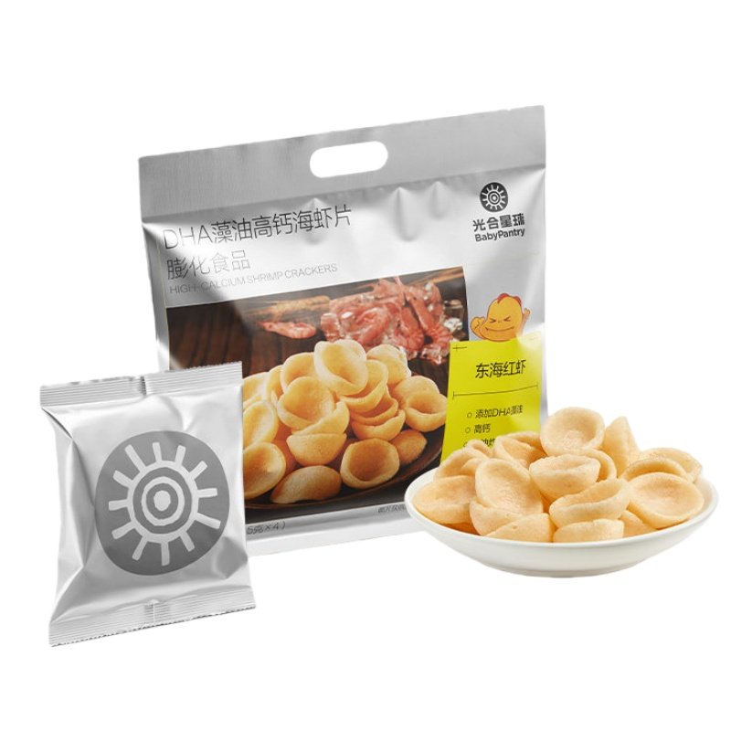 （2袋包邮）光合星球DHA高钙海虾片虾条60g 虾肉零食饼干,淘宝优惠券,粉丝福利购,淘宝优惠卷