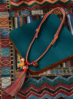 端午节宝宝手链艾草五彩绳套装