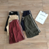 JZHu / mùa hè thường co giãn dây rút thể thao sọc sọc quần short màu rắn nam và nữ cotton và lanh quần short giản dị - Quần short quần giữ nhiệt nam Quần short