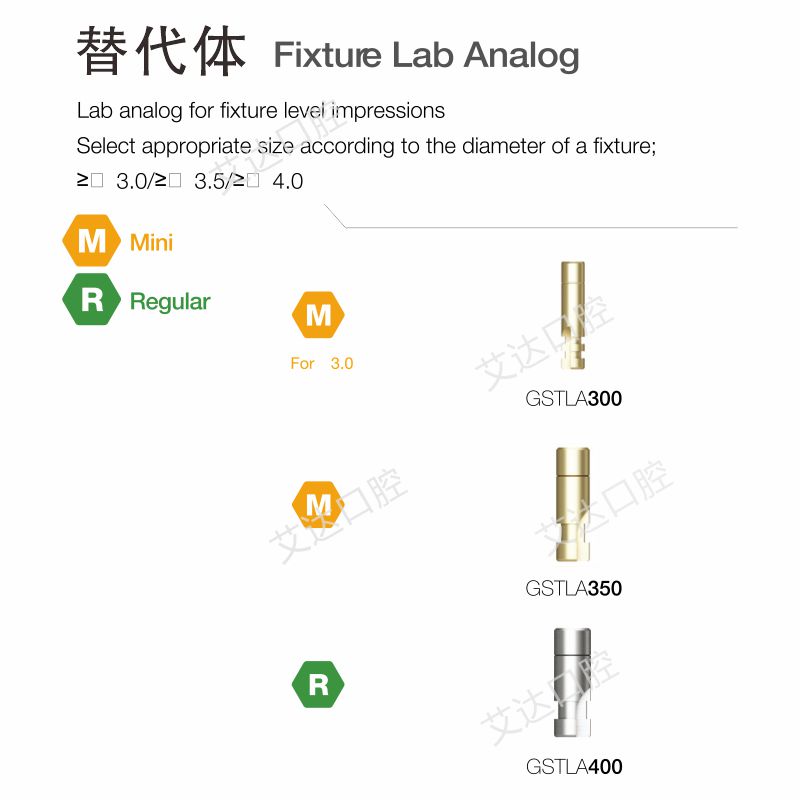 奥齿泰种植体配件OSSTEM替代体开窗式印模转移杆封闭式转移帽-图2