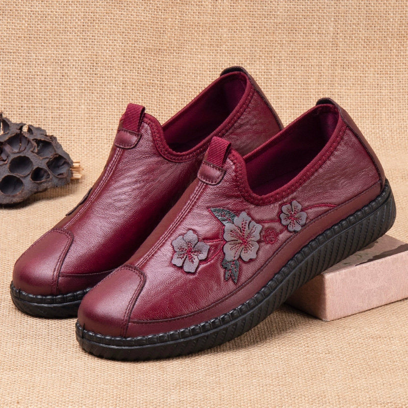 老北京布鞋女秋冬新款防滑老年人单鞋软底舒适老奶奶鞋皮面妈妈鞋,淘宝优惠券,粉丝福利购,淘宝优惠卷