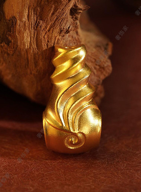 沙金三通佛头塔手串项链配饰手链项链隔珠文玩配饰diy配件轻奢