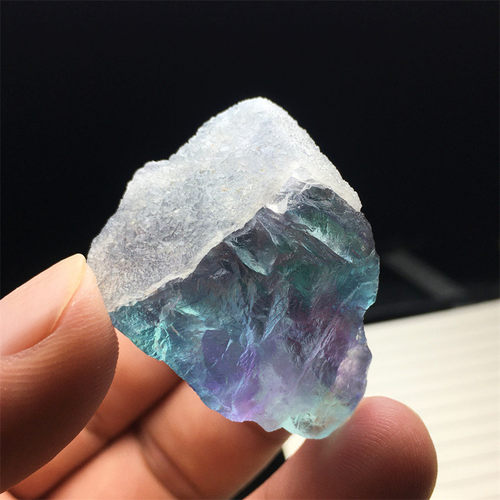 天然莹石水晶绿蓝紫萤石七彩彩虹摆件扩香原石矿标本小孩鱼缸摆放 - 图1