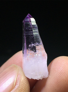 紫水晶男女原矿石晶簇吊坠克鲁兹