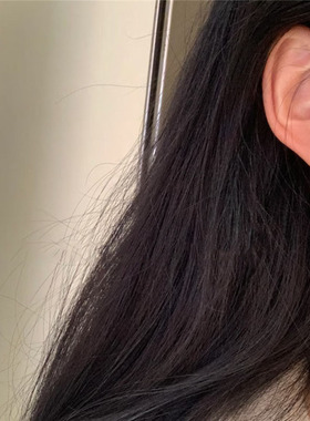 镜面亮面小胖水滴耳扣耳环女