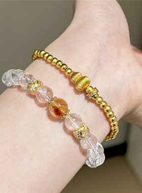 沙金拉丝小葫芦串珠手链手串女