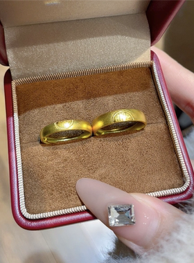 吾家有喜双喜结婚对戒男女款