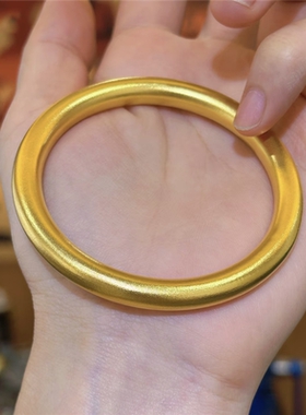 古法传承10mm高克重实心素圈手镯