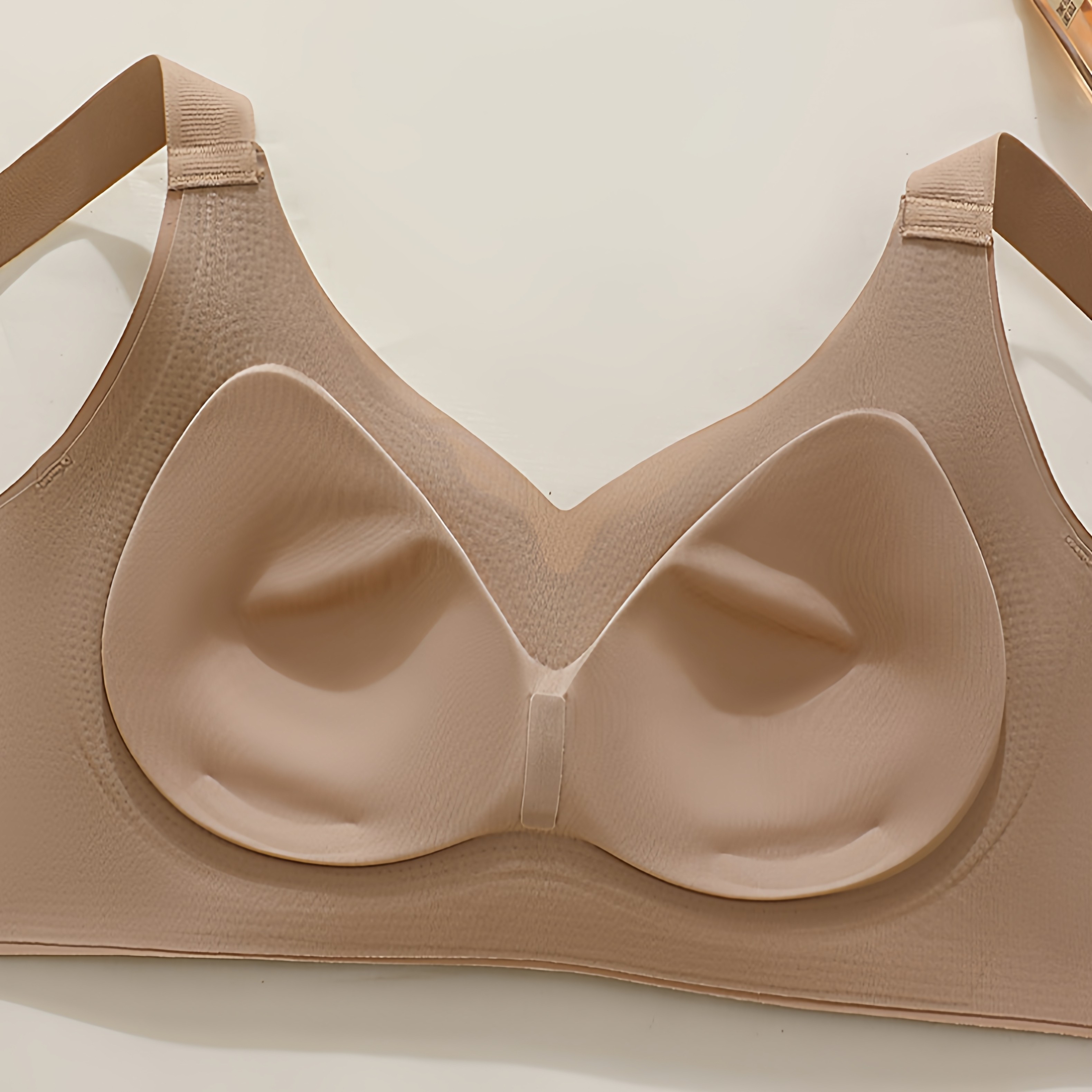 无痕文胸女聚拢收副乳防下垂全罩杯薄款内衣大胸显小 有3XL,淘宝优惠券,粉丝福利购,淘宝优惠卷