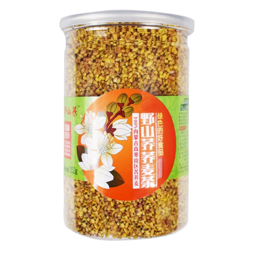 野山荞苦荞茶252g罐装内蒙古特产清香型养生茶炒熟的荞麦茶黄原味 - 图3