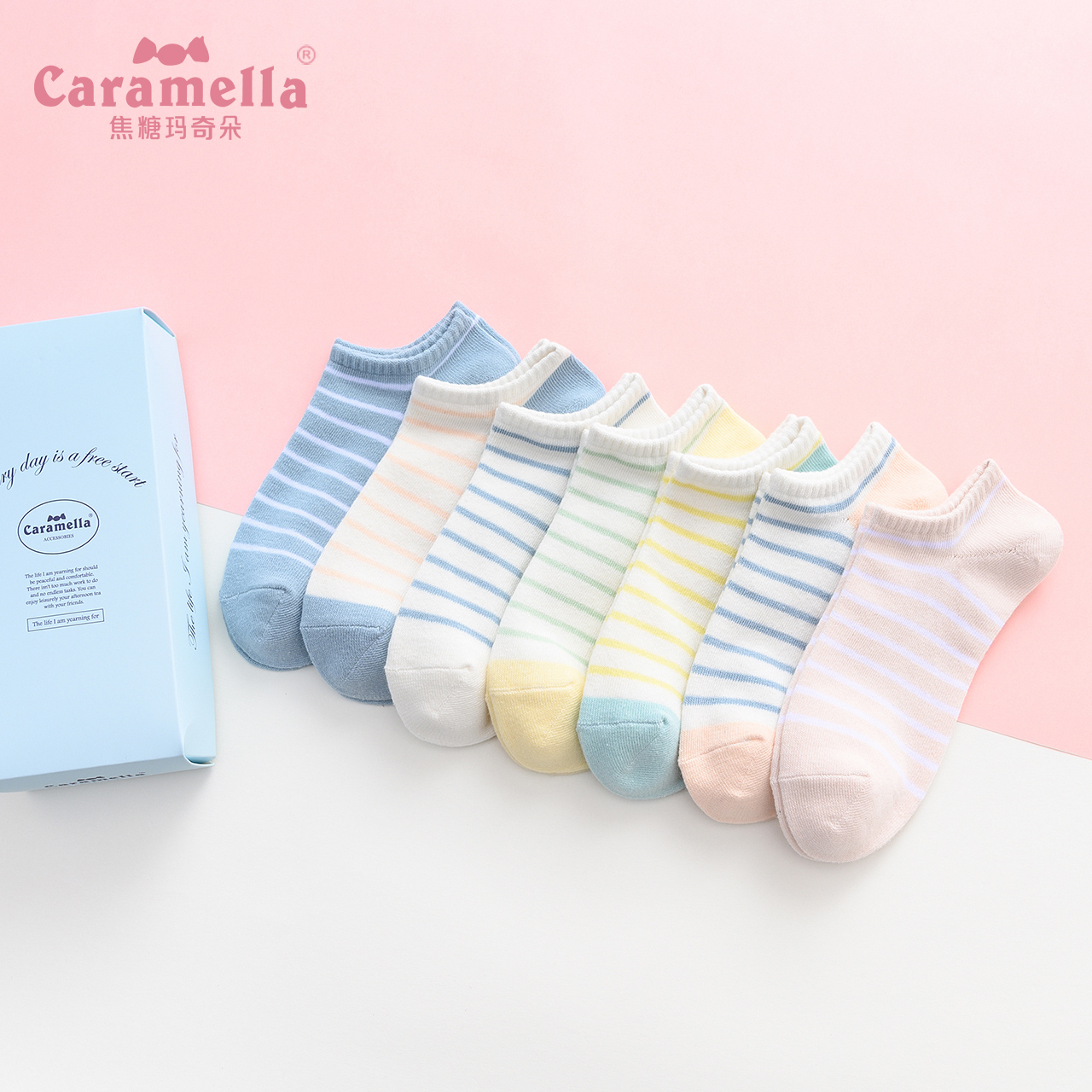 caramella夏天低帮浅口ins中筒袜 caramella服饰短袜/打底袜/丝袜/美腿袜