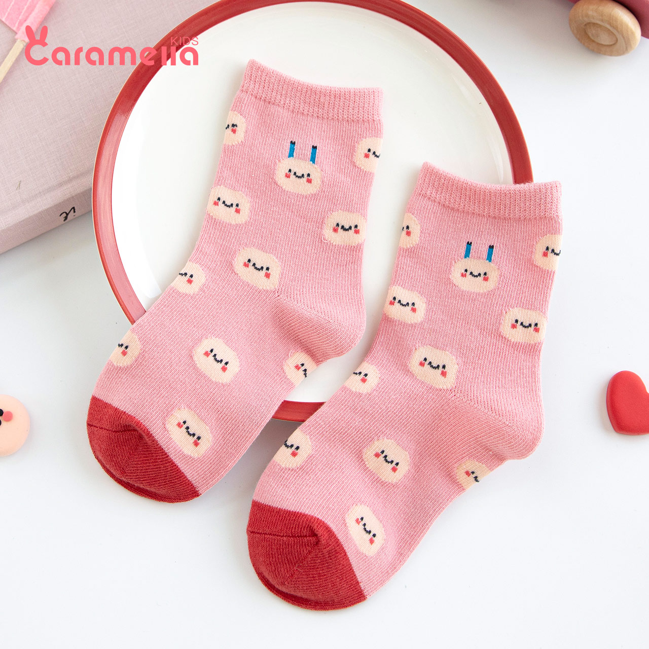 caramella服饰旗舰店caramella儿童袜宝宝袜子女童纯棉卡通中长筒春秋婴儿公主袜秋冬0