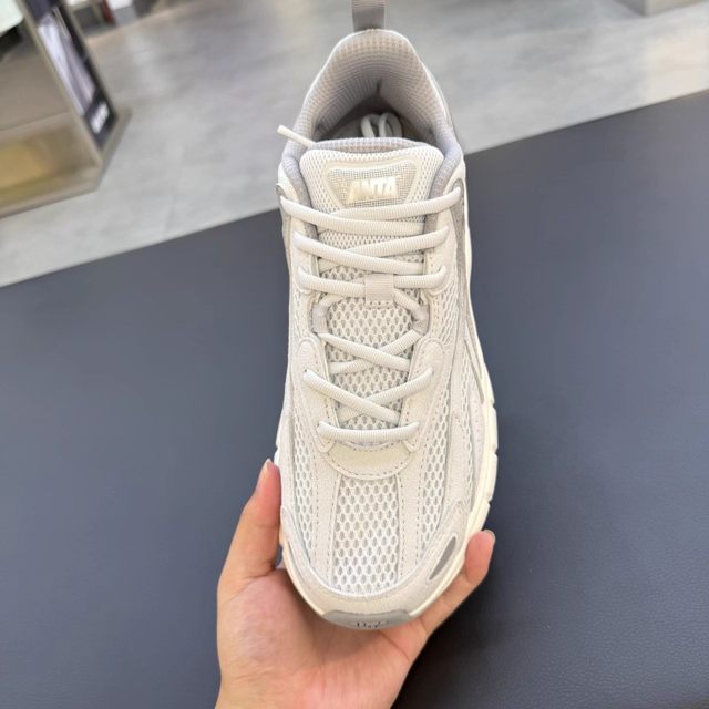 Anta Daybreak Men's Casual Shoes Autumn Silver 3 Retro Thick Sole Sports Dad Shoes Official Authentic 112548801