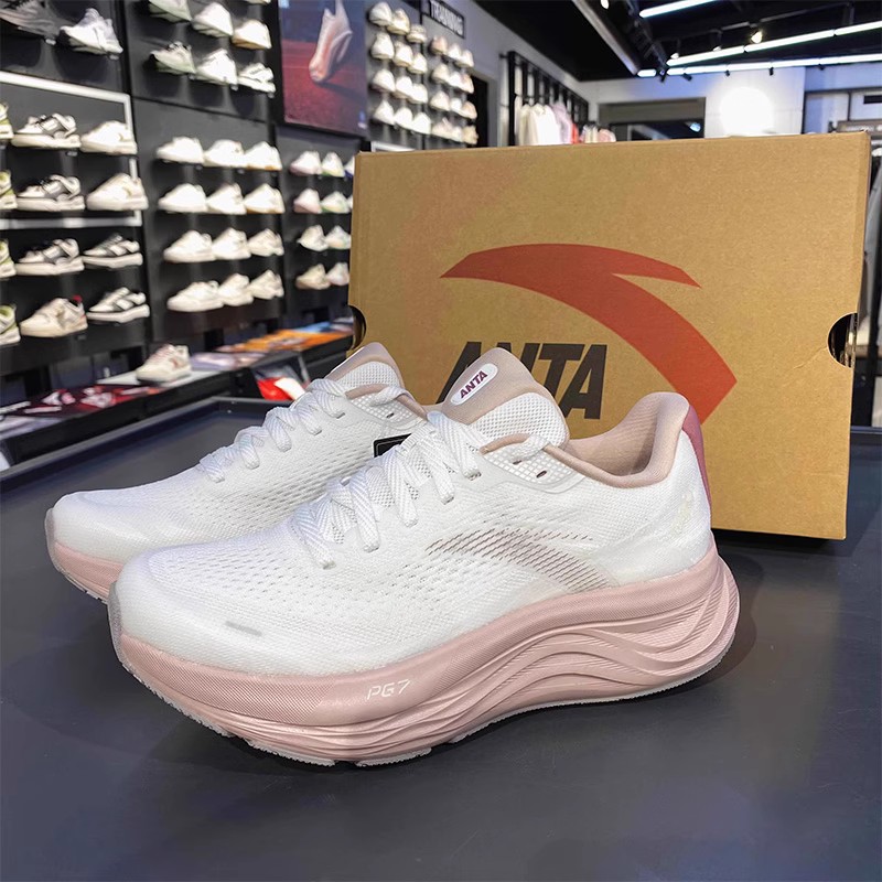 安踏PG7旅步2代跑鞋女6缓震软底2025夏季新款运动鞋正品122525546 - 图0