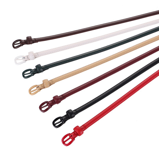 细腰带女真皮打结装饰西装配连衣裙子衬衫收腰绑带时尚简约皮带女