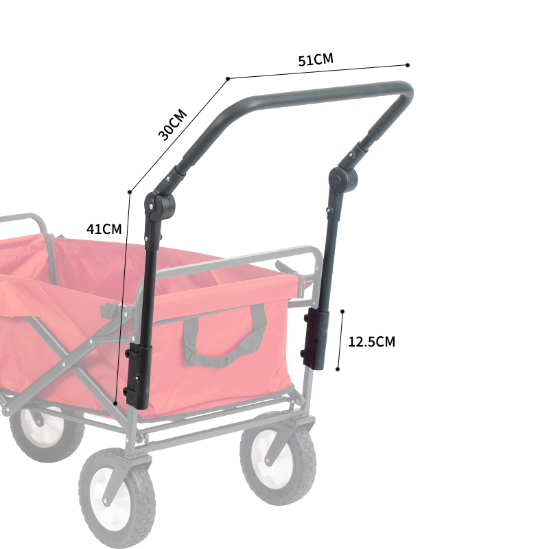 露营折叠手推车外装推杆四轮儿童车营地车拓展可拆卸推杆通用配件-图2
