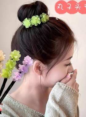盘发棒丸子头花苞头扎丸子头神器
