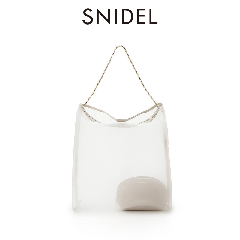 SNIDEL春夏款百搭透明方形手提单肩手拿包两件装SWGB242613,淘宝优惠券,粉丝福利购,淘宝优惠卷