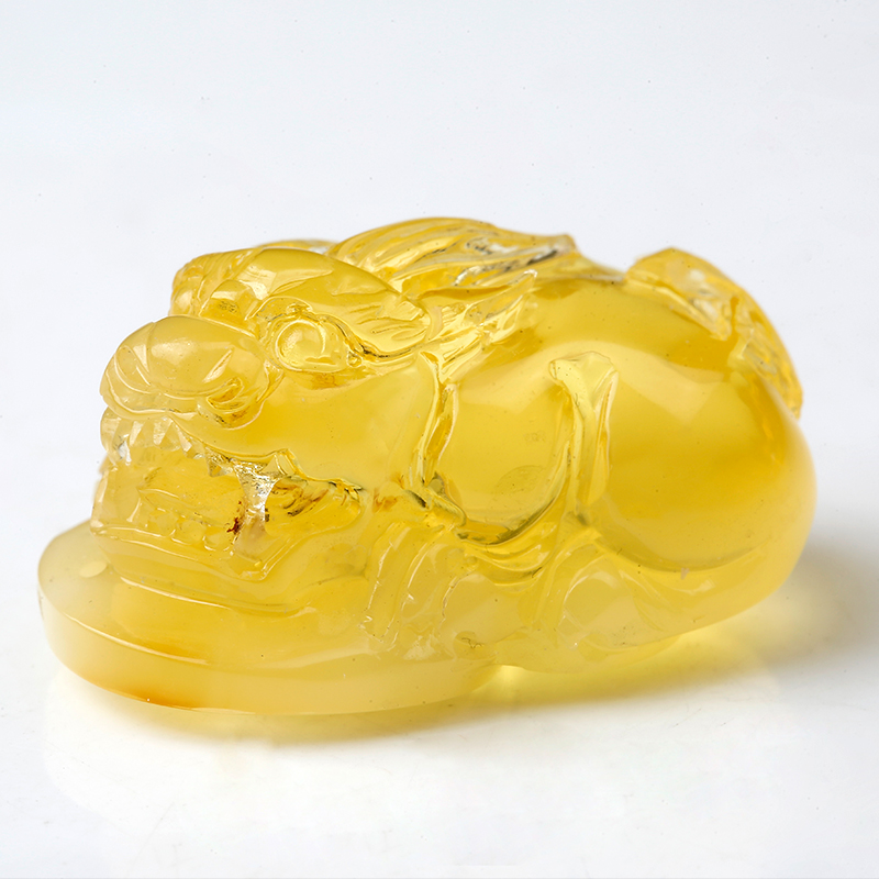 绿侬天然蜜蜡貔貅吊坠男女款毛衣链 绿侬珠宝颈饰