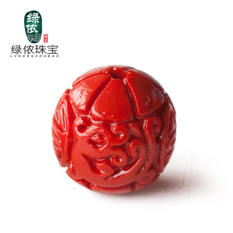 绿侬台湾六字真言原色朱砂散珠圆珠隔珠 DIY手链饰品配珠配件,淘宝优惠券,粉丝福利购,淘宝优惠卷