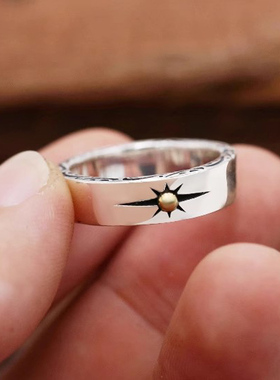 点金简约戒指纯银日本高桥情侣