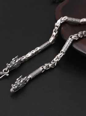 富贵鹿霸气风龙鳞万字纹6mm桶珠