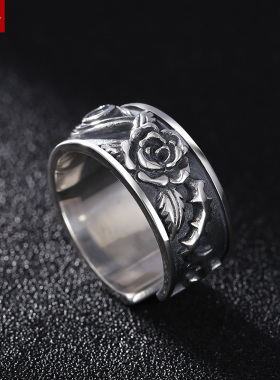 富贵鹿复古流行嘻哈戒指个性时尚