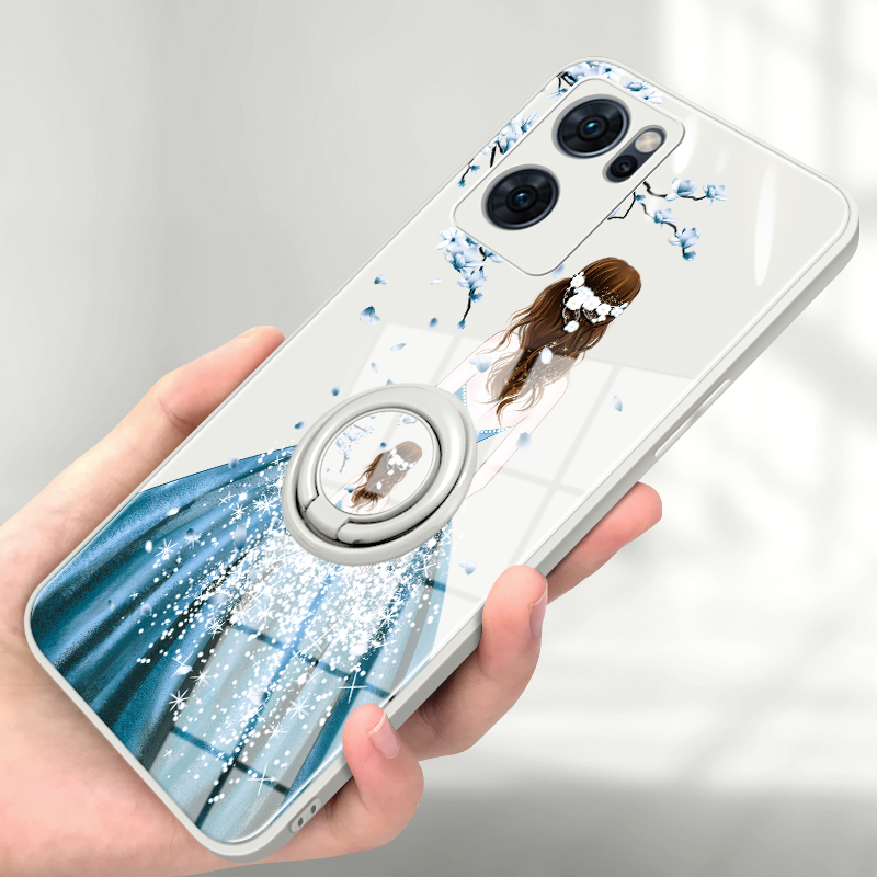 适用opporeno6手机壳新款reno7保护套5pro女reno10网红4全包防摔3硅胶reno9支架reno8磁吸指环高端外壳por潮 - 图0