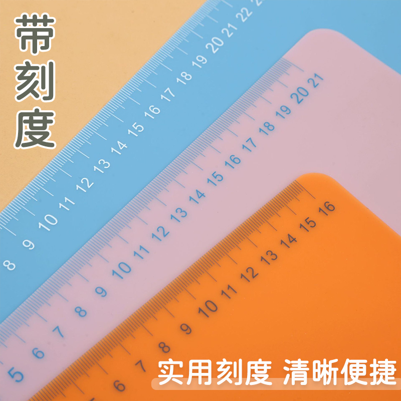 A4学生硅胶软垫板透明考试写字专用桌面A5小学生画画垫子硬笔书写垫用A4写作业A3高考试卷书法塑料板夹桌垫 - 图1