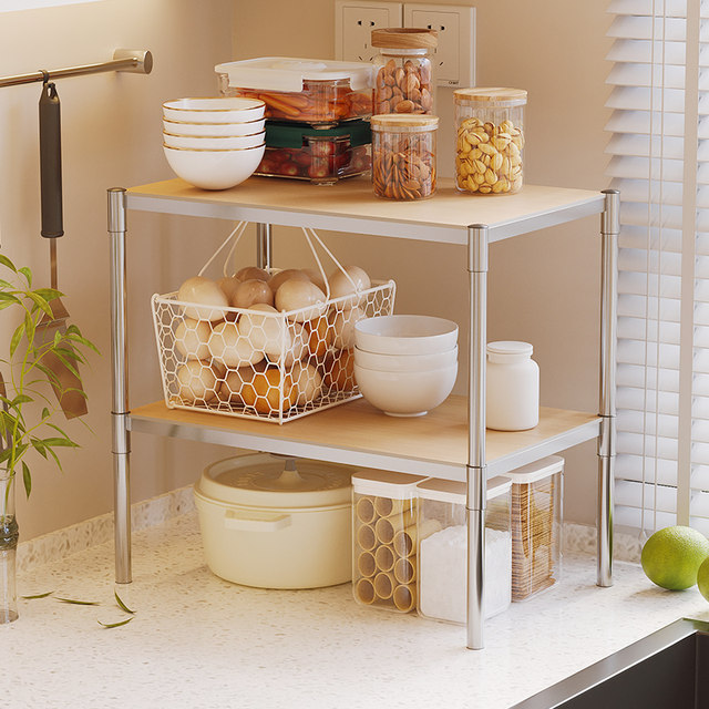 Stainless steel storage rack layer partition cabinet partition