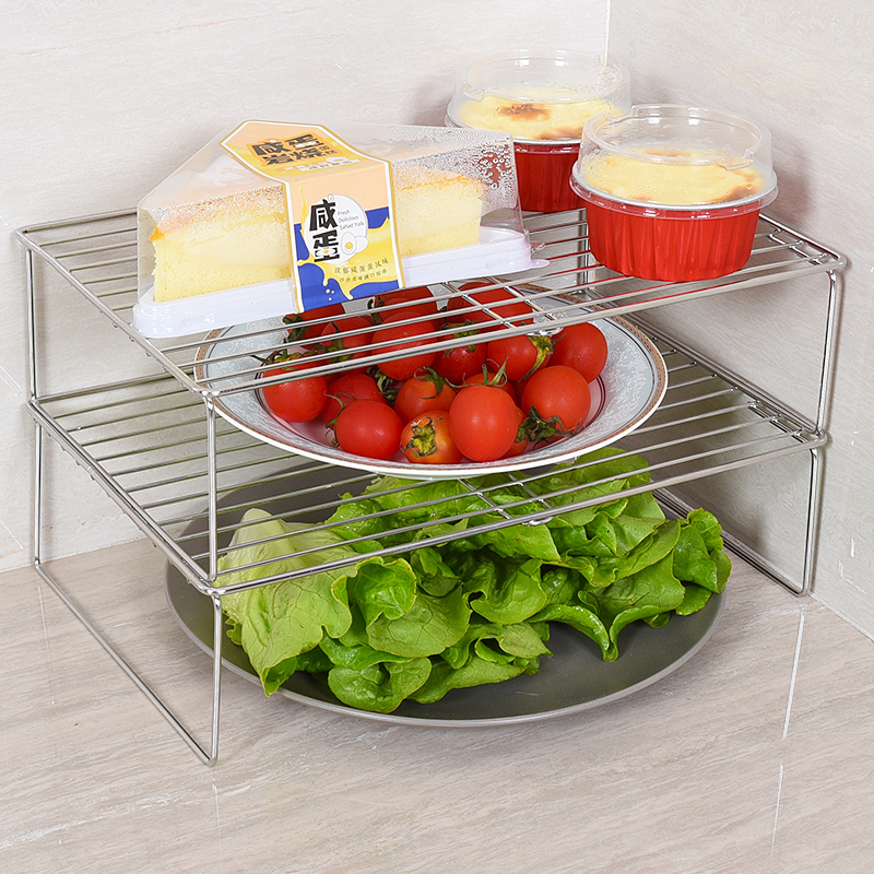 厨房多层菜盘架不锈钢家用台面多功能置物架放火锅配菜备菜盘隔层,淘宝优惠券,粉丝福利购,淘宝优惠卷