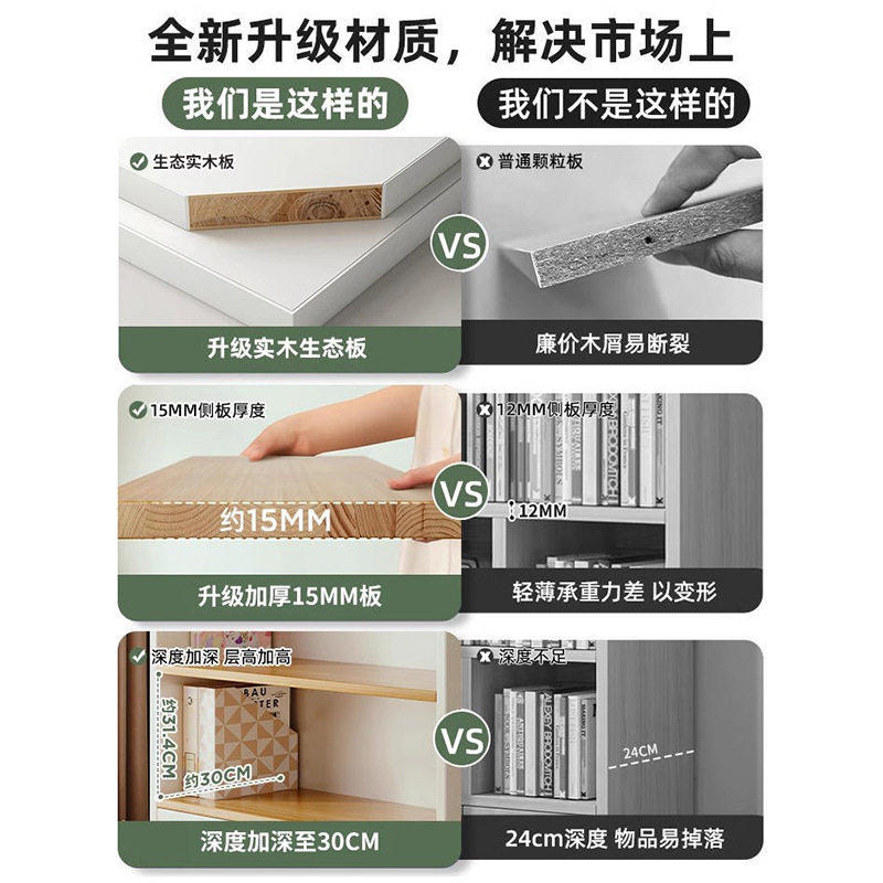 书柜落地置物架客厅靠墙原木色边柜隔断柜收纳柜置物柜幼儿园柜子,淘宝优惠券,粉丝福利购,淘宝优惠卷