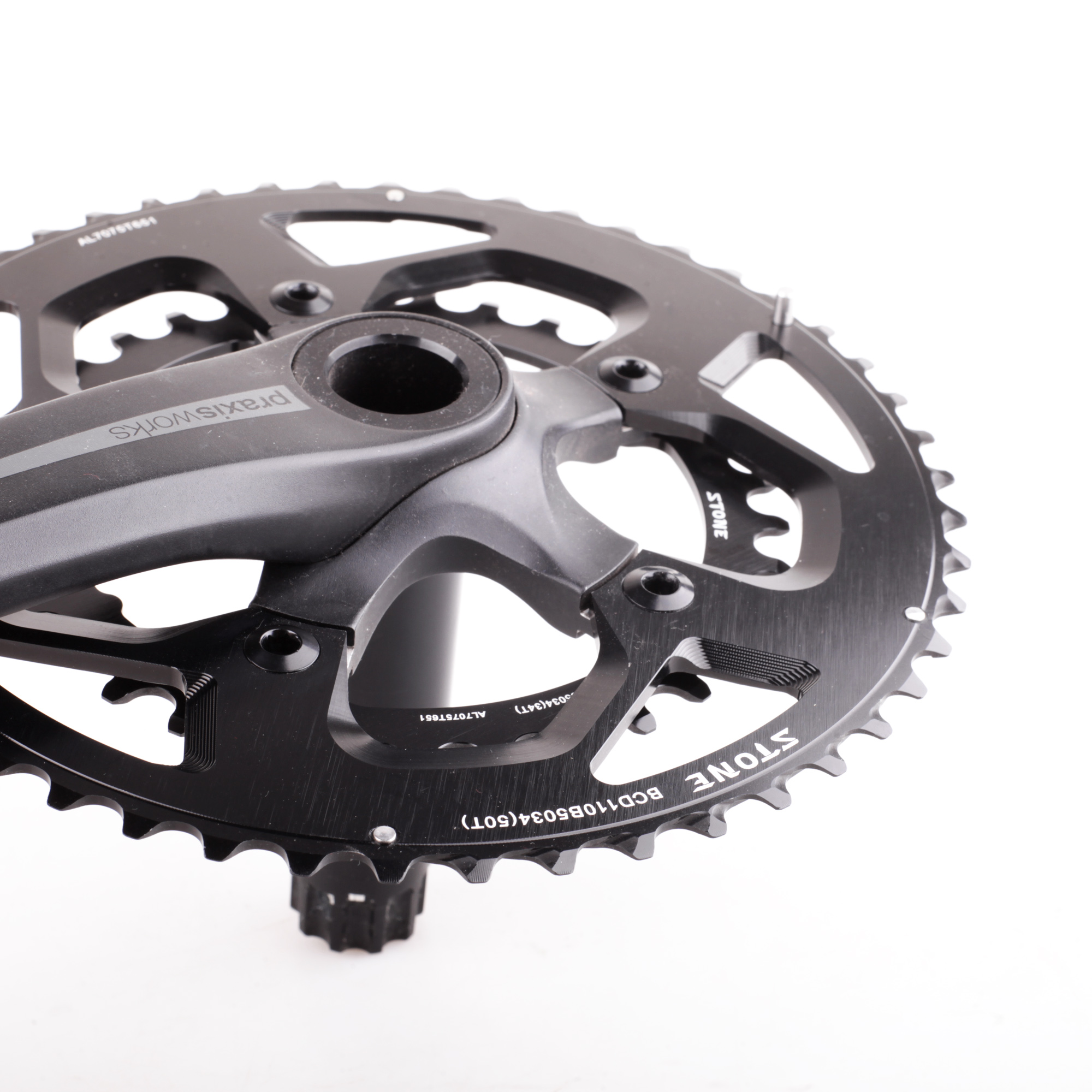 STONE BCD110五爪曲柄功率计用 变速齿盘50T 34T rotor fsa sram - 图2