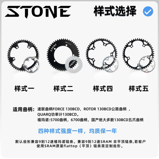 Stonebcd130 disc positive and negative teeth