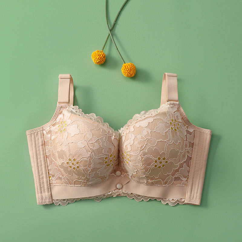 新款小胸上薄下厚超聚拢文胸水袋精油杯记忆钢圈内衣四扣丰胸按摩