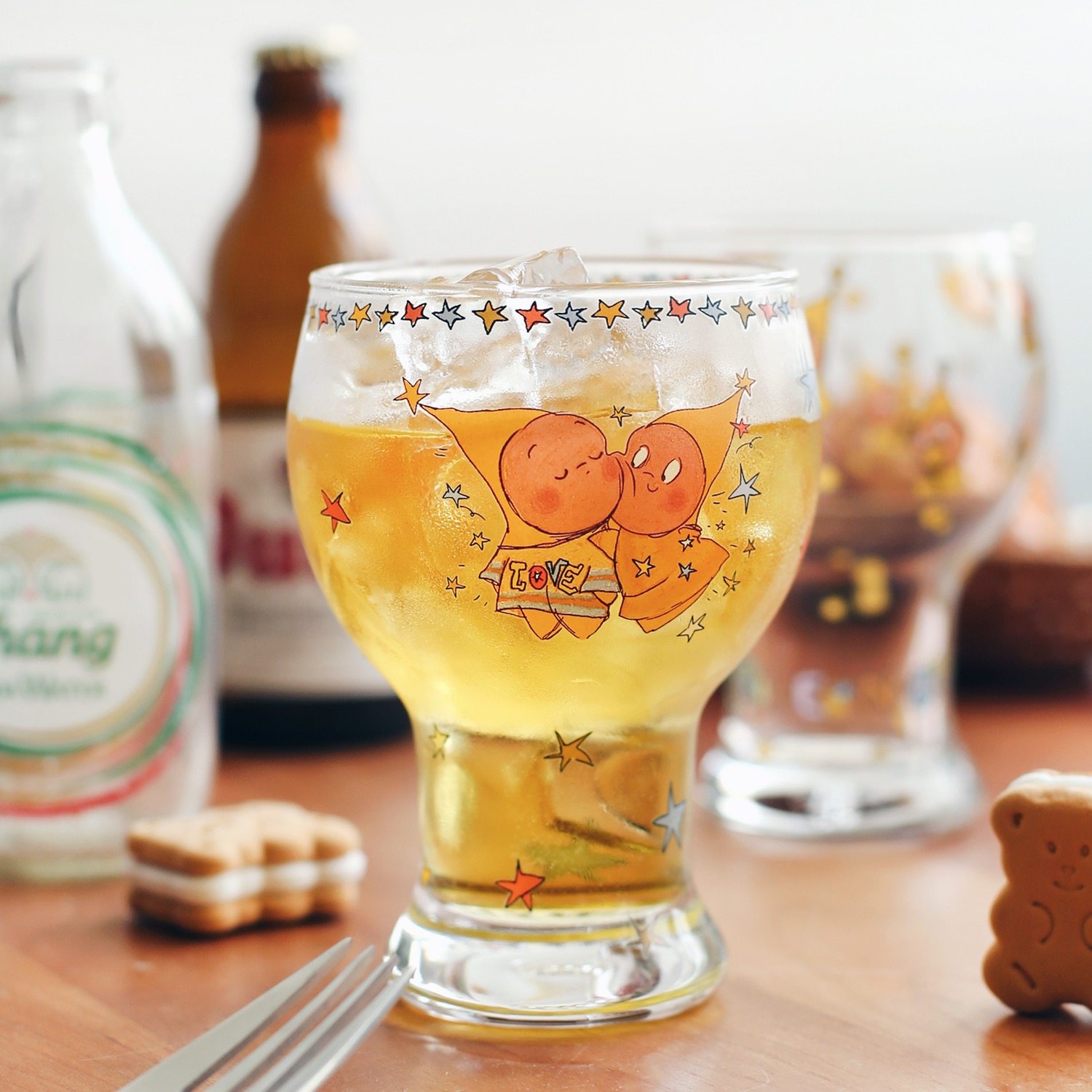 星星人杯子啤酒杯玻璃杯可爱水杯牛奶杯子果汁杯对杯情人节礼物,淘宝优惠券,粉丝福利购,淘宝优惠卷