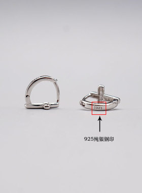 通体纯银925防过敏摘睡觉小耳环