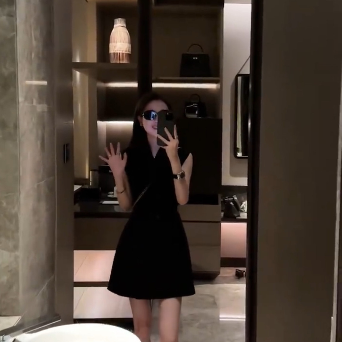 高定 D家新款职场气质西装马甲连衣裙女无袖长短裙修身显瘦女装