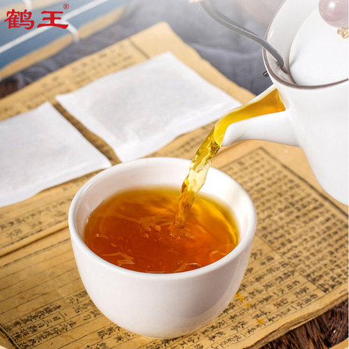 鹤王银杏叶茶礼盒装20袋礼草本植物送父母礼盒装调节血脂保健品 - 图1