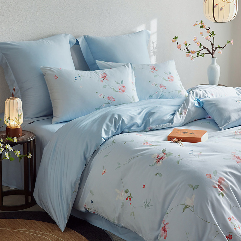 Love Yayunmenghua Chinese Style Aesthetics Series Four-piece Cotton Set Sheets Bedding Covers Quilt Covers