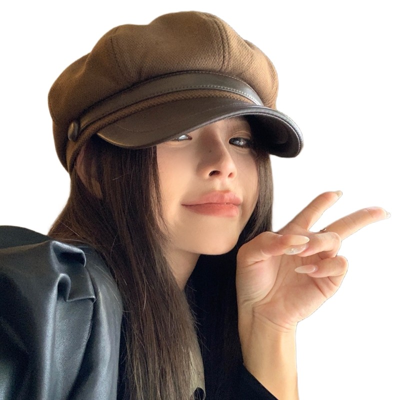 秋冬美拉德穿搭帽子女复古画家贝雷帽显脸小云朵八角帽潮百搭鸭舌,淘宝优惠券,粉丝福利购,淘宝优惠卷