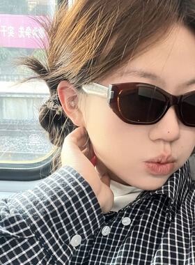 复古gm时尚百搭可可镜猫眼墨镜女方圆脸显瘦高级感太阳眼镜潮