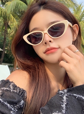 墨镜椭圆欧美女猫眼太阳镜