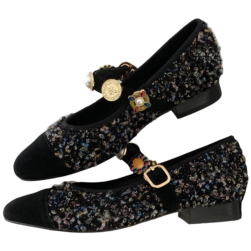 法式绝美小香风玛丽珍鞋女25新款平底金币单鞋女一字扣带芭蕾舞鞋,淘宝优惠券,粉丝福利购,淘宝优惠卷