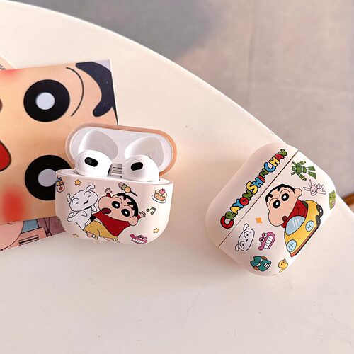 蜡笔小新适用苹果Airpods5保护套硅胶4代Airpods4耳机壳四代airpods4降噪apple蓝牙ipods高级感airpodspro2盒 - 图0