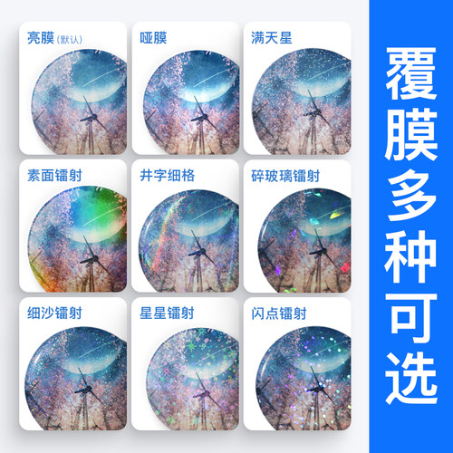 胸章吧唧来图定制个性马口铁diy纪念徽章圆形笑脸勋章班校徽 - 图2