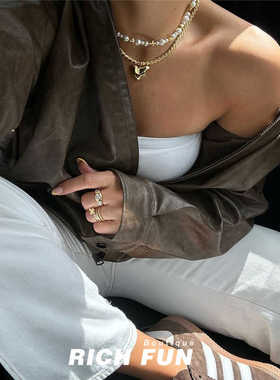 复古爱心吊坠颈链LUVAJ轻奢设计