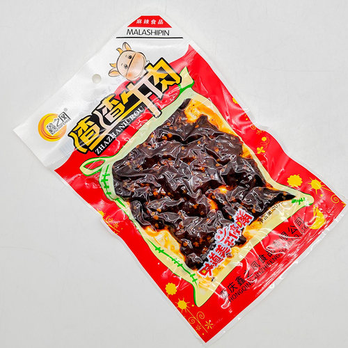 鑫之凤渣渣牛肉80g麻辣办公室零食开袋即食麻辣小吃重庆特色麻辣 - 图1